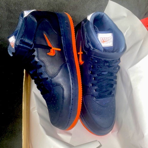 #NYCAirForceOnes✔️🔥💙🧡 - Picture 1 of 2